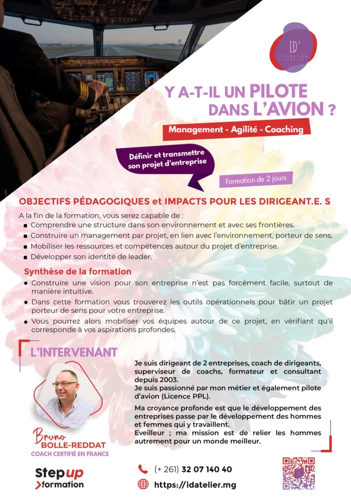 pilote dans l'avion -idatelier