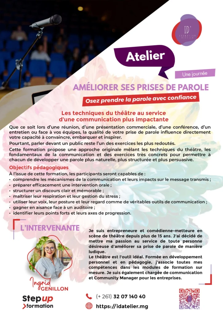 Prise de parole en public - idatelier